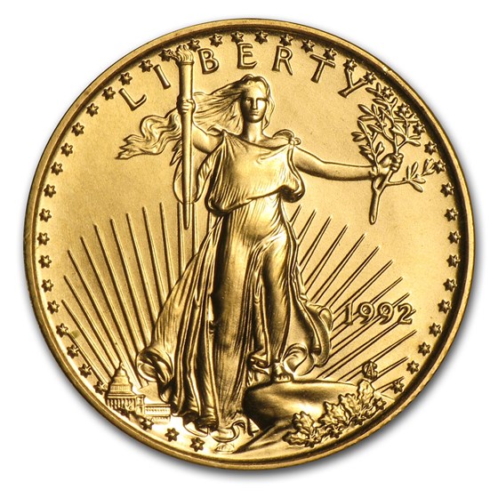 1992 1/10 oz Gold American Eagle BU 1992 1/10 oz Gold American Eagle BU